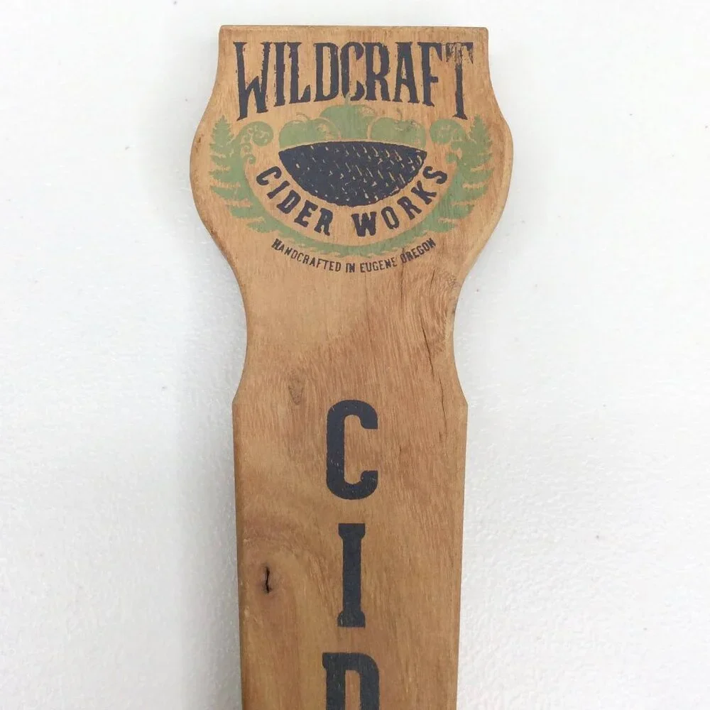 Wildcraft Cider Works Tap Handle Eugene Oregon Breweriana Wood‎ 9.5